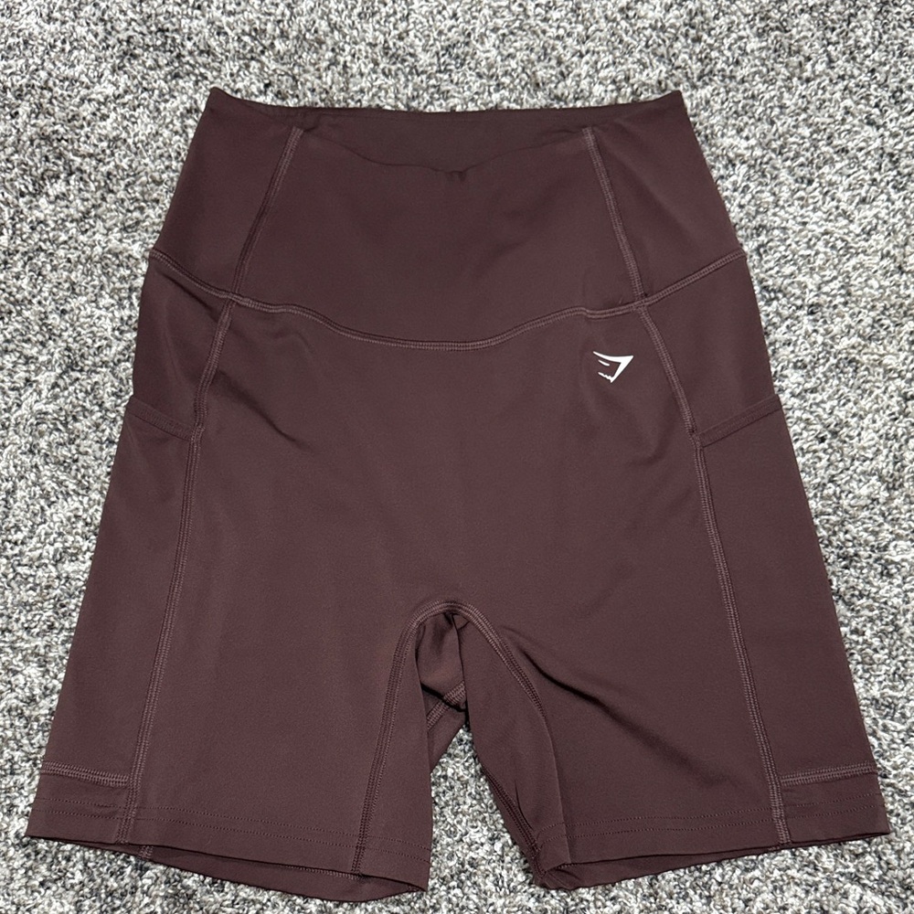 GYMSHARK Women's High-Waisted Brown Shorts